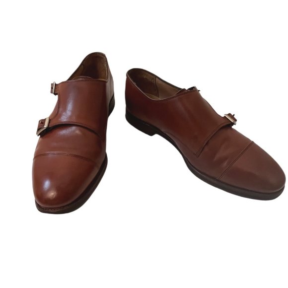 Alfred Sargent J. Crew Mahogany Double Monk Strap Shoes Size UK 8.5, US Size 9 main image 11
